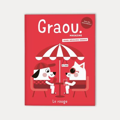 Graou Magazine 3 - 7 Jahre, Nr. Le rouge