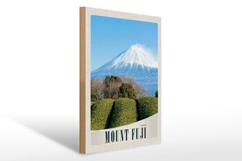 Panneau en bois voyage 30x40cm Mont Fuji Japon Asie Montagnes Nature 1