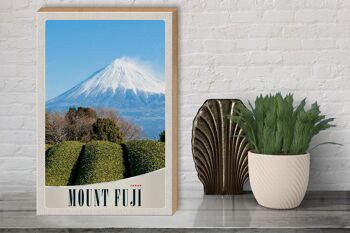 Panneau en bois voyage 30x40cm Mont Fuji Japon Asie Montagnes Nature 3
