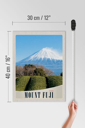 Panneau en bois voyage 30x40cm Mont Fuji Japon Asie Montagnes Nature 4