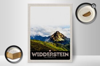 Panneau en bois voyage 30x40cm Widderstein Autriche montagnes nature 2