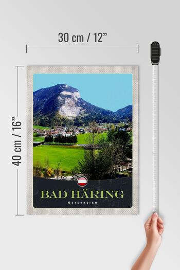 Panneau en bois voyage 30x40cm Bad Häring Autriche forêts vallée nature 4