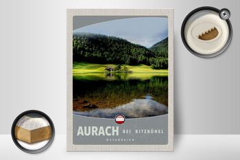 Panneau en bois voyage 30x40cm Aurach près des forêts naturelles de Kitzbühel 2