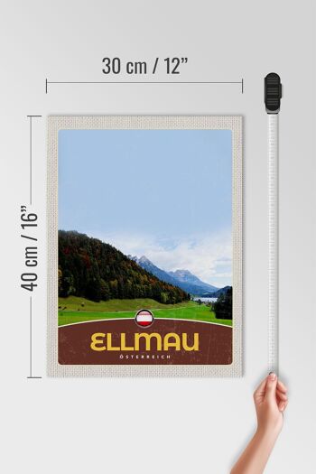 Panneau en bois voyage 30x40cm Ellmau Autriche nature forêts vacances 4