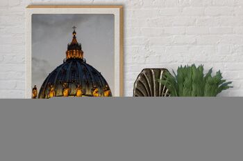 Panneau en bois voyage 30x40cm architecture Vatican église vacances 3