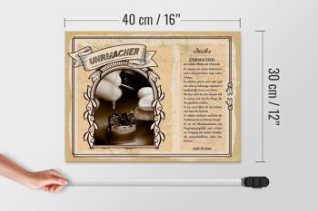 Panneau en bois métiers maître horloger intemporel 40x30cm cadeau 4