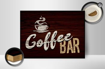 Panneau en bois indiquant 30x40cm Coffee Bar 2