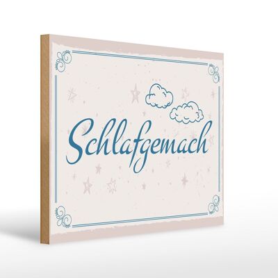 Holzschild Spruch 30x40cm Schlafgemach