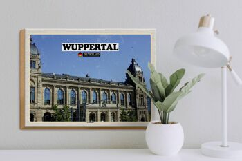 Panneau en bois villes Wuppertal Allemagne mairie 40x30cm 3