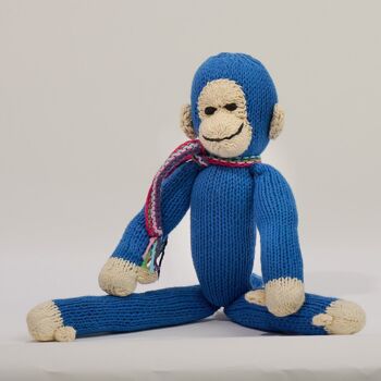 Peluche singe à longues pattes - Peluche éco-responsable en coton biologique - JOSEPH - Kenana Knitters 6