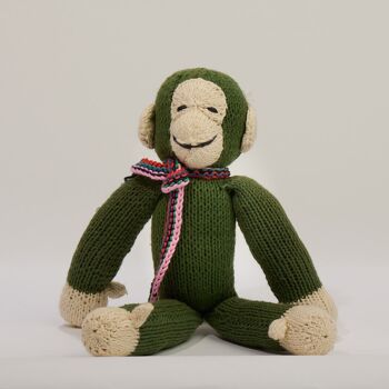 Peluche singe à longues pattes - Peluche éco-responsable en coton biologique - JOSEPH - Kenana Knitters 10
