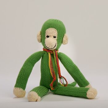 Peluche singe à longues pattes - Peluche éco-responsable en coton biologique - JOSEPH - Kenana Knitters 11