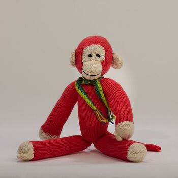 Peluche singe à longues pattes - Peluche éco-responsable en coton biologique - JOSEPH - Kenana Knitters 17