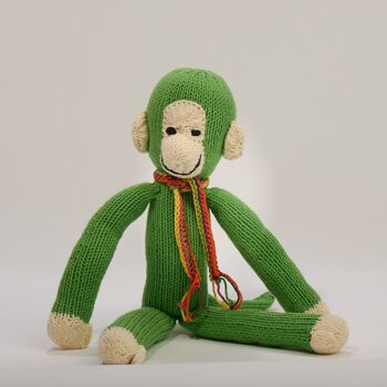 Peluche singe à longues pattes - Peluche éco-responsable en coton biologique - JOSEPH - Kenana Knitters 29