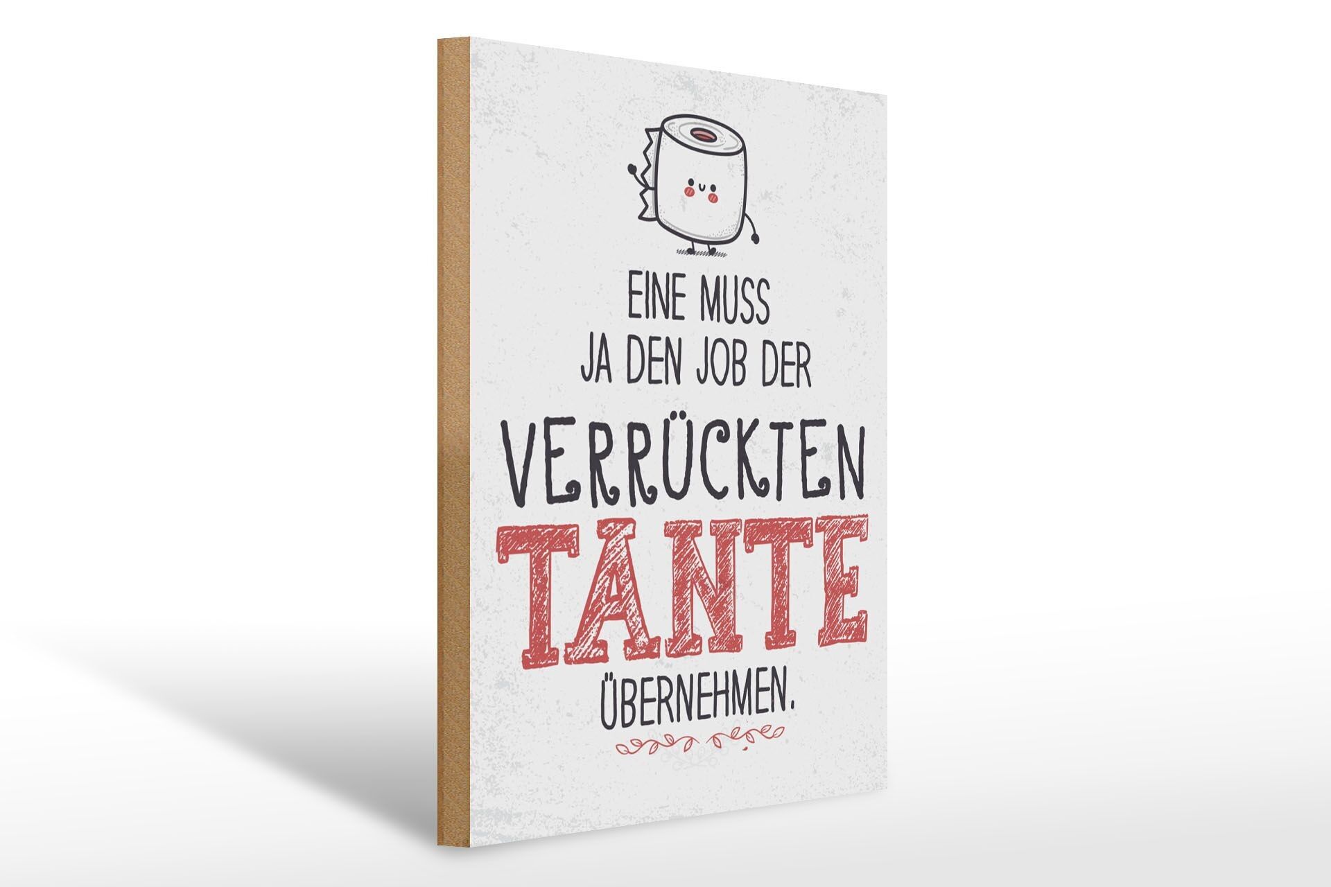 Cartello in legno con scritta 30x40 cm Qualcuno deve conoscere il lavoro