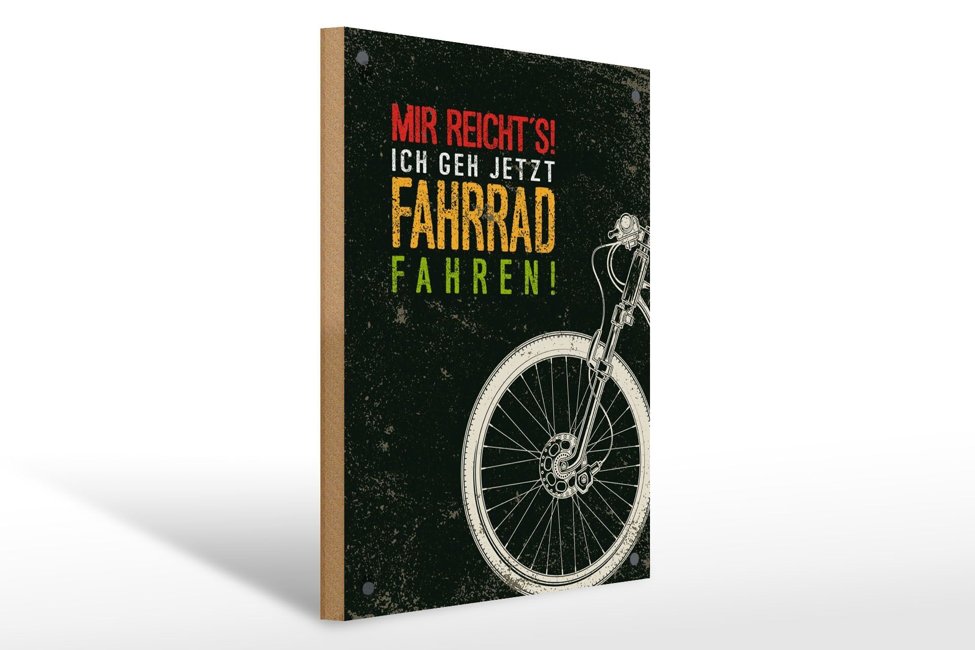 Cartello in legno con scritta 30x40 cm Ne ho abbastanza! Diventerò nero adesso