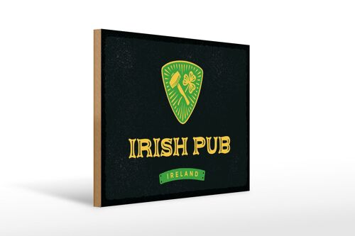 Holzschild Spruch Ireland Irish pub 40x30cm