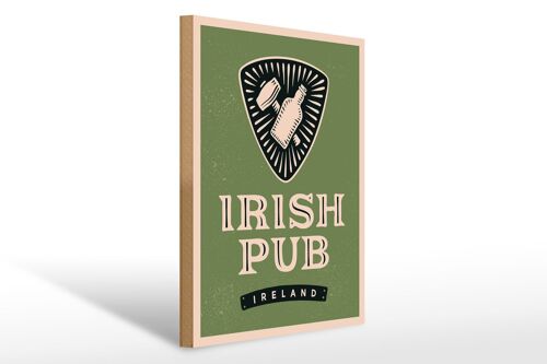 Holzschild Spruch Ireland Irish pub 30x40cm Geschenk