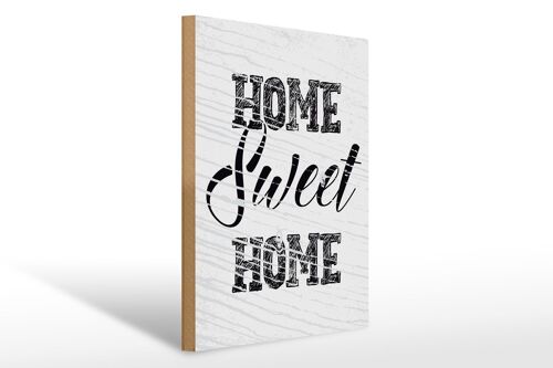 Holzschild Spruch Home Sweet Home 30x40cm Geschenk