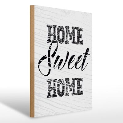 Cartello in legno con scritta "Casa dolce casa" regalo 30x40 cm