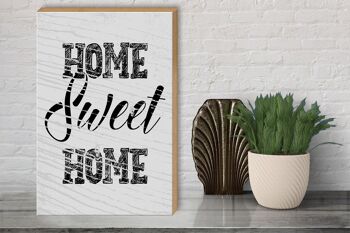 Panneau en bois disant Home sweet home 30x40cm cadeau 3