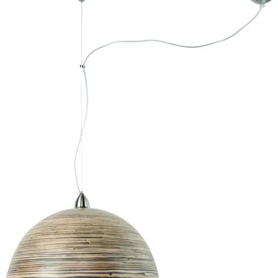 Lámpara colgante de bambú HALONG, oscuro natural