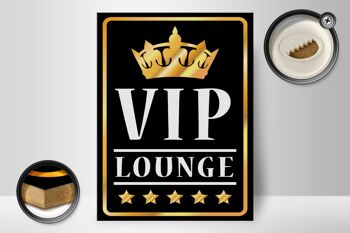 Panneau d'affichage en bois 30x40cm VIP Lounge Bar (n/b/g) 2