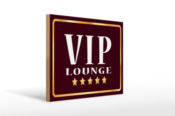 Panneau avis en bois 40x30cm VIP Lounge 5 étoiles 1