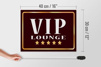 Panneau avis en bois 40x30cm VIP Lounge 5 étoiles 4