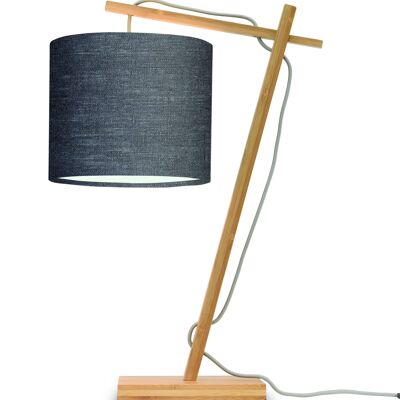 Lámpara de mesa de bambú / lino ANDES III