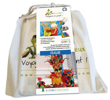 Kit vacances Voyageons en jouant Italie - enfant 6 à 11 ans - Made in France 2