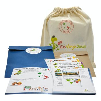 Kit vacances Voyageons en jouant Italie - enfant 6 à 11 ans - Made in France 3