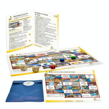 Kit vacances Voyageons en jouant Italie - enfant 6 à 11 ans - Made in France - Jeu voyage 4