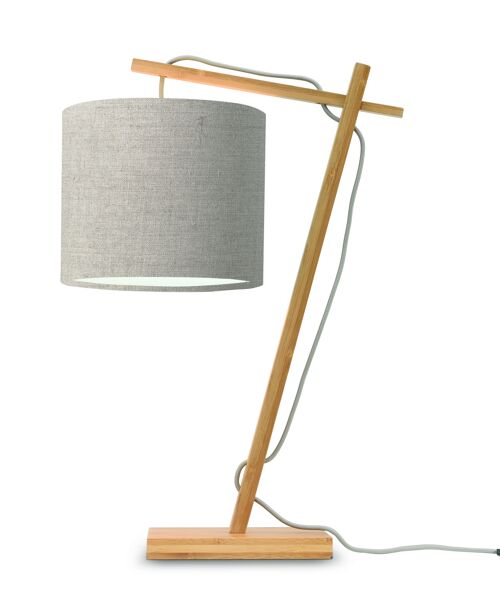 Lampe de table bambou/lin ANDES V