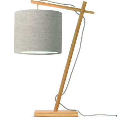 Lámpara de mesa ANDES V bambú / lino