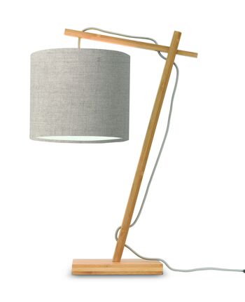 ANDES V bamboo / linen table lamp