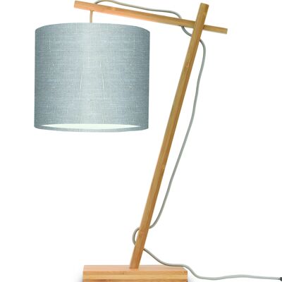 Lámpara de mesa de bambú / lino ANDES VI