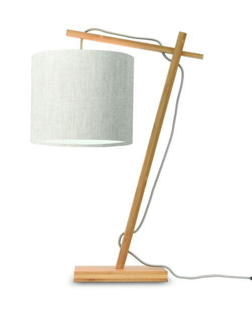 Lampe de table bambou/lin ANDES VII