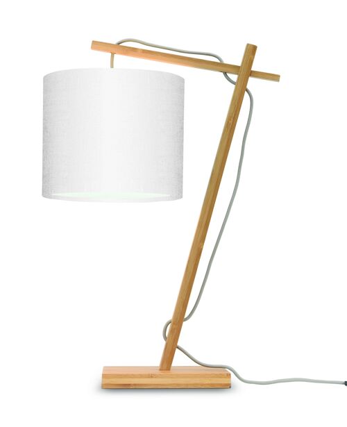 Lampe de table bambou/lin ANDES VIII