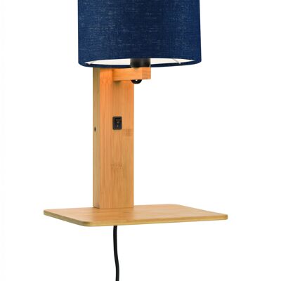 Bamboo / linen wall lamp ANDES II