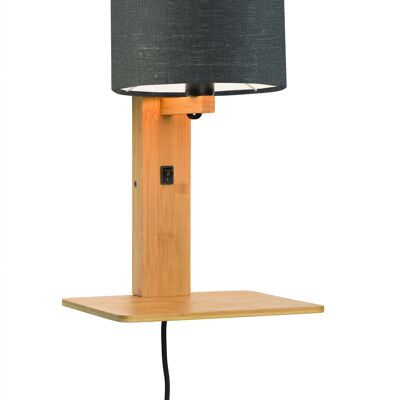 Bamboo / linen wall lamp ANDES III