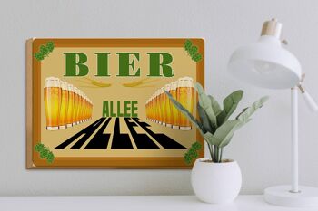 Panneau en bois 40x30cm Beer Allee 3