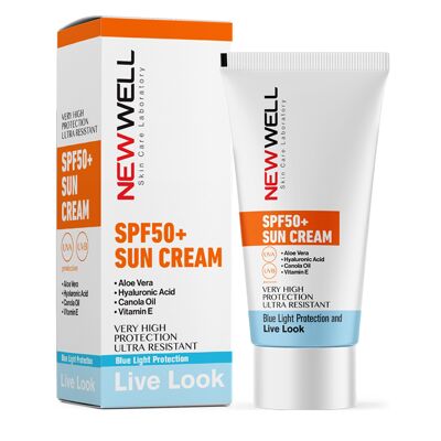 Sunscreen Moisturizer, High Protection SPF 50+