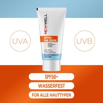 Crème solaire hydratante, haute protection SPF 50+ 2