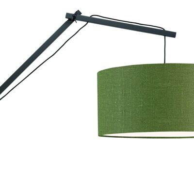 ANDES GF black bamboo / linen wall lamp