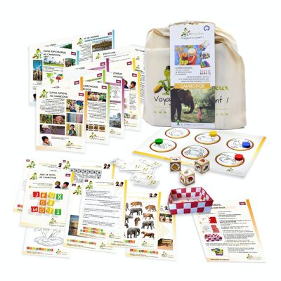 Let's travel while playing Cambodia activity kit - Child 6 to 11 years old - Made in France