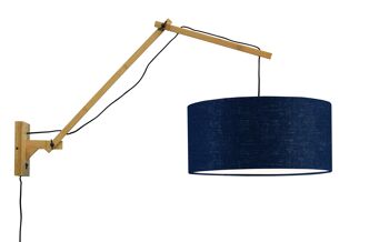 Bamboo / linen wall lamp ANDES / W3 / N / 4723 / BD
