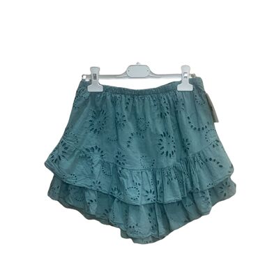 English embroidery short skirt