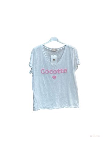 T-shirt coton Cocotte brodé 6