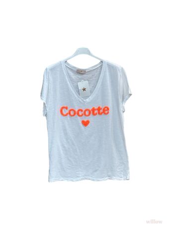 T-shirt coton Cocotte brodé 9